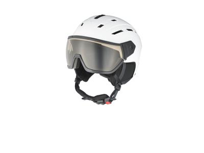 CRIVIT Skihelm met meekleurende skibril Premium (Wit, M/L)