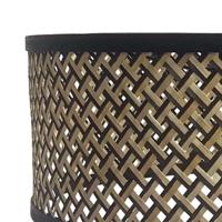 Steinhauer Lampenkap Bamboe Ø 50 cm E27 zwart beige - thumbnail