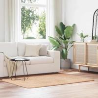 VidaXL Hoogpolig vloerkleed navarra 120x170 cm polyester beige - thumbnail