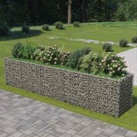 Gabion plantenbak verhoogd 450x90x100 cm gegalvaniseerd staal - thumbnail