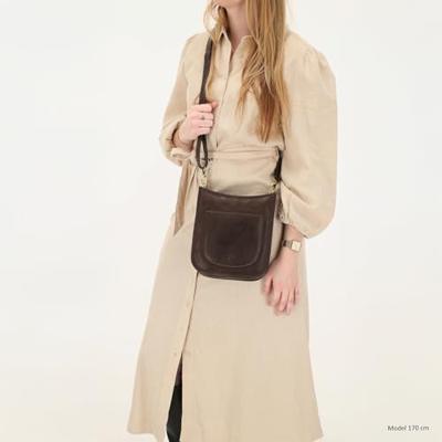 Hide & stitches jura crossbodytas-Dark Brown