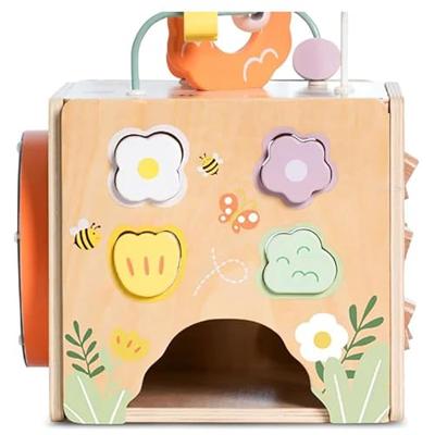 Classic World houten activiteitenkubus honingbij, 5dlg.