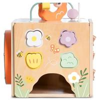 Classic World houten activiteitenkubus honingbij, 5dlg. - thumbnail