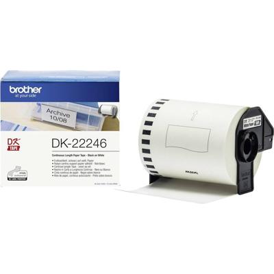 Brother DK-22246 Rol met etiketten 103 mm x 30.48 m Papier Wit 1 stuk(s) Permanent hechtend DK22246 Verzendetiketten, Universele etiketten Brother DK-22246 Rol met etiketten 103 mm x 30.48 m Papier Wit 1 stuk(s) Permanent hechtend DK22246 Verzendetiketten, Universele etiketten