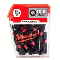 Milwaukee SHOCKWAVE™ IMPACT DUTY schroefbits TX15 x 25 mm VE=25 - 4932430873 - thumbnail