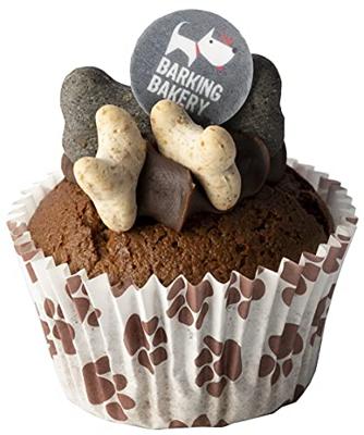 The Barking Bakery vanilla woofin met carob glazuur