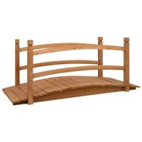 VidaXL Tuinbrug 140x60x60 cm massief vurenhout - thumbnail