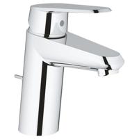 GROHE Eurodisc Cosmopolitan Wastafelmengkraan - metalen hendel - keramische schijven - automatische lediging - flexibele aansluitslangen - koersbegrenzer - chroom 3319020E - thumbnail