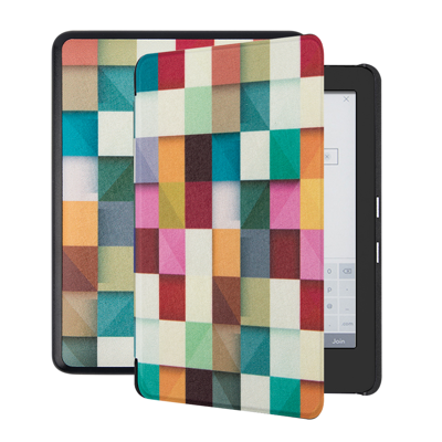 Lunso - Kobo Glo / Glo HD / Touch 2.0 hoes (6 inch) - sleep cover - Blokken Lunso - Kobo Glo / Glo HD / Touch 2.0 hoes (6 inch) - sleep cover - Blokken