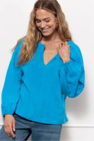 Clarisse blouse - bright blue - 13102 - thumbnail