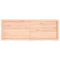 VidaXL Wastafelblad 140x50x(2-6) cm onbehandeld massief hout - thumbnail