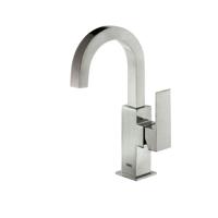 Wastafelmengkraan Tres Cuadro Exclusive 1-Hendel Uitloop Gebogen 17 cm Vierkant RVS - thumbnail