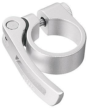 Ergotec Zadelpenklem scq-080 ø31,8 mm aluminium met snelspanner - zilver