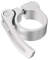 Ergotec Zadelpenklem scq-080 ø31,8 mm aluminium met snelspanner - zilver - thumbnail