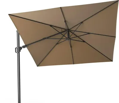 Platinum | Zweefparasol Challenger T² 300 x 300 cm | Taupe