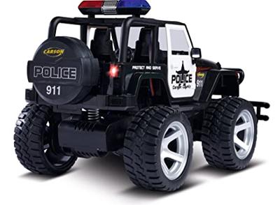 Carson Modellsport Jeep Wrangler Police 1:12 RC modelauto voor beginners Elektro Terreinwagen RTR 2,4 GHz