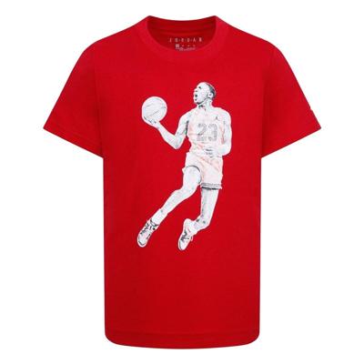 T-Shirt met Korte Mouwen voor kinderen Jordan Air Jordan Dots Ss Rood - Maat: 6-7 jaar