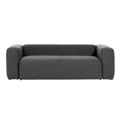 3-zitsbank Blok donkergrijs 240 cm