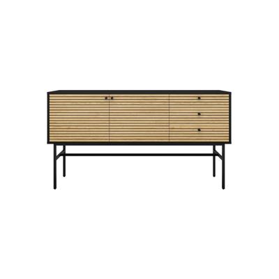 Dressoir Madeira Eiken-Zwart Dressoir Madeira Eiken-Zwart
