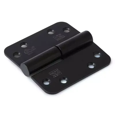 Dulimex Kogelstift paumelle ronde hoeken 89x89 mm SKG3 zwart Rechts