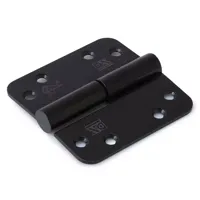 Dulimex Kogelstift paumelle ronde hoeken 89x89 mm SKG3 zwart Rechts - thumbnail