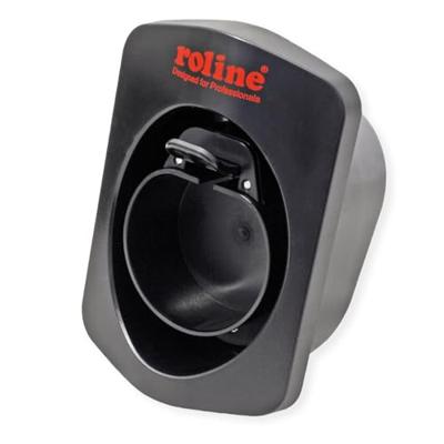 ROLINE Muurbevestiging voor oplaadkabel voor e-autos , met kabelgoot en vergrendelingsmechanisme