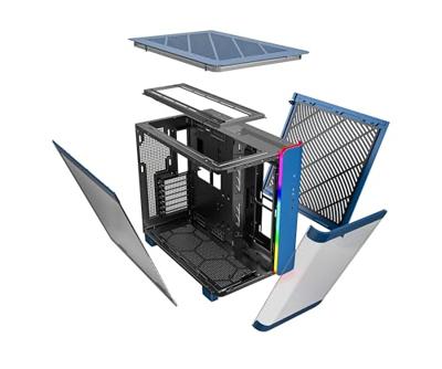 MONTECH KING 95 Tempered Glass ARGB Midi-tower PC-behuizing Blauw MONTECH KING 95 Tempered Glass ARGB Midi-tower PC-behuizing Blauw