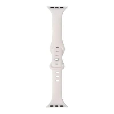 Sportbandje Slim Fit - Wit - Geschikt voor Apple Watch 44mm / 45mm / 46mm / 49mm