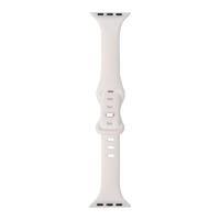 Sportbandje Slim Fit - Wit - Geschikt voor Apple Watch 38mm / 40mm / 41mm / 42mm - thumbnail