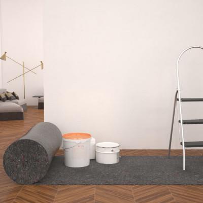 VidaXL Schildersvlies anti-slip 50 m 280 g/m² grijs