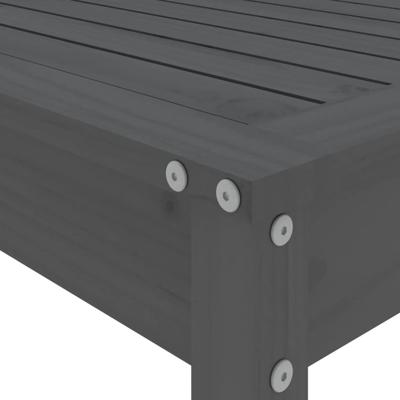 5-delige Tuinbarset massief grenenhout grijs - thumbnail