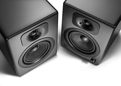 wavemaster TWO NEO stone gray – luidsprekersysteem (60 Watt) met Bluetooth streaming, digitale poorten en IR-afstandsbediening actieve boxen gebruik voor TV/tablet/smartphone, donkergrijs (66364)