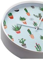 NeXtime NX-7348 Wandklok NXt Cactusdia 30cm Kunststof Wit - thumbnail