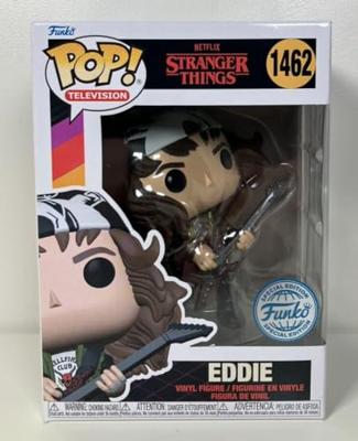 Stranger Things Funko Pop Vinyl: Eddie with Guitar (Metallic)