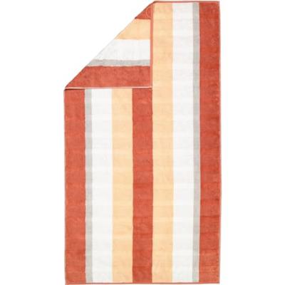 Cawö Cawo Noblesse Stripes Badlaken 80x150 brick
