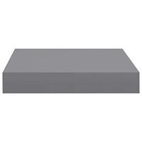 Wandschappen zwevend 4 st 23x23,5x3,8 cm MDF grijs - thumbnail