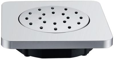 Inbouw verstelbare zijdouche vierkant 135x135 ABS chroom