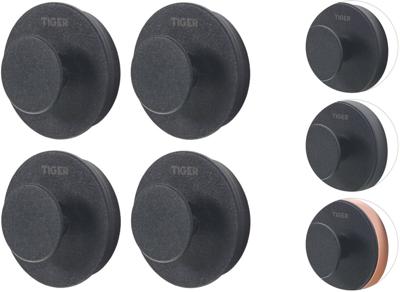 Tiger Urban handdoekhaak 5cm 4 stuks zwart Tiger Urban handdoekhaak 5cm 4 stuks zwart