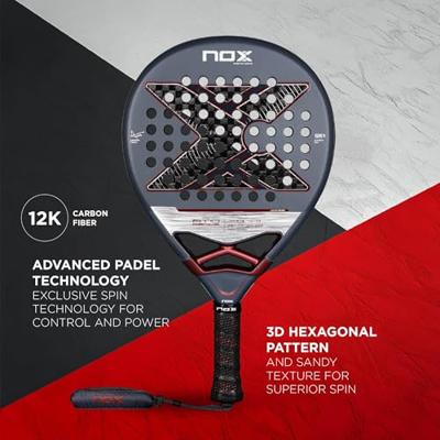 Padel Racket Nox-Xtreme AT10 Genius 12K Koolstofvezel Padel Racket Nox-Xtreme AT10 Genius 12K Koolstofvezel