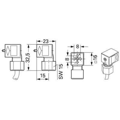 Kendrion 64.230.01 Klepstekker Inhoud: 1 stuk(s)