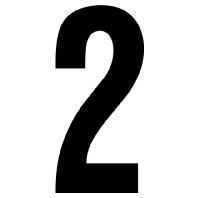 RZB 99222.003.2 Huisnummerbord Zwart - thumbnail