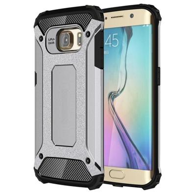 Voor Samsung Galaxy S6 Edge / G925 harde Armor TPU + PC combinatie hoesje (grijs)