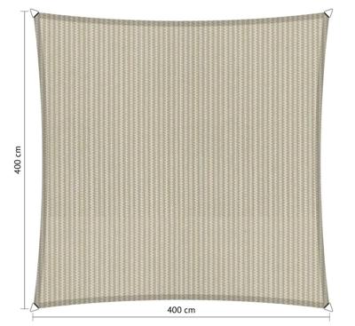 Vierkant schaduwdoek 4,00x4,00 m Sahara Sand Shadow Comfort - Shadow comfort