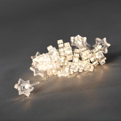Konstsmide 4090-103 Motief lichtketting Ster Binnen werkt op het lichtnet Aantal lampen 24 LED Warmwit Verlichte lengte: 2.3 m Konstsmide 4090-103 Motief lichtketting Ster Binnen werkt op het lichtnet Aantal lampen 24 LED Warmwit Verlichte lengte: 2.3 m