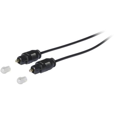 Kash 30L505 Toslink Digitale audio Aansluitkabel [1x Toslink-stekker (ODT) - 1x Toslink-stekker (ODT)] 5.00 m Zwart Vergulde steekcontacten