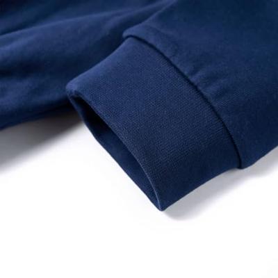 Kindertrui met capuchon paardenontwerp 128 marineblauw - thumbnail