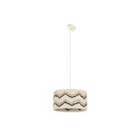 Plafondlamp Home ESPRIT Tweekleurig Raffia 50 W 39 x 39 x 21 cm - thumbnail