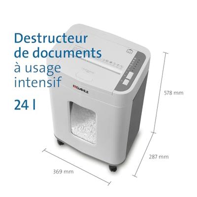 Dahle ShredMATIC 150 Papierversnipperaar Cross cut 4 x 12 mm P-4 24 l Ook geschikt voor Paperclips, Nietjes, Creditcards Dahle ShredMATIC 150 Papierversnipperaar Cross cut 4 x 12 mm P-4 24 l Ook geschikt voor Paperclips, Nietjes, Creditcards