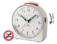 TFA Dostmann 60.1513.02 Wekker Zendergestuurd Wit Fluorescerende Wijzers - thumbnail