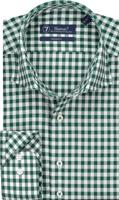 Sleeve7 Heren Overhemd Groen Ruit Poplin - thumbnail